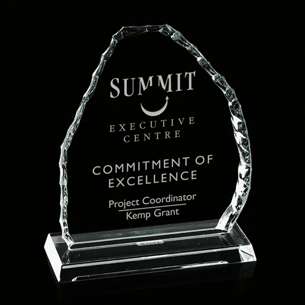 Iceberg Mountain Award- 3/8" Starfire.... from ASI 84592 St Regis Group / Prestige Glass