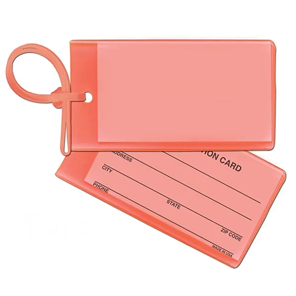 Bag & luggage tag - business card insert. Flexible; spot color... from ASI 80210 Quikey Mfg Co Inc / Quikey Line