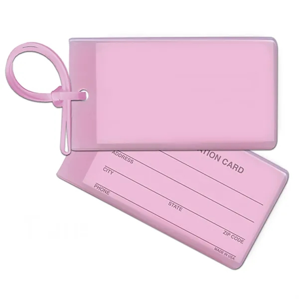 Bag & luggage tag - business card insert. Flexible; spot color... from ASI 80210 Quikey Mfg Co Inc / Quikey Line