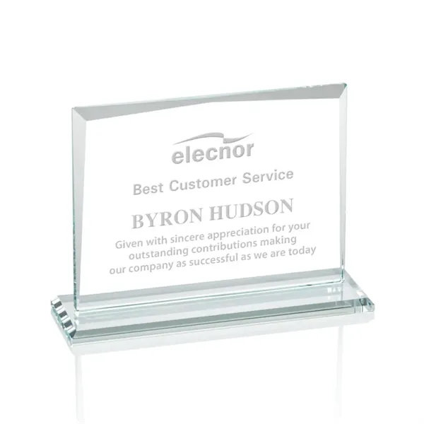 Starfire rectangle award on a clear base.... from ASI 84592 St Regis Group / St Regis