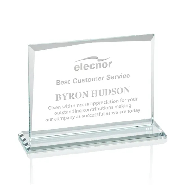 Starfire rectangle award on a clear base.... from ASI 84592 St Regis Group / St Regis