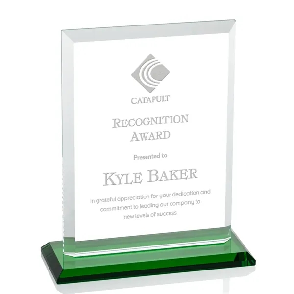 Our extraordinary beveled Starfire rectangle award is combined with emerald optical... from ASI 84592 St Regis Group / St Regis