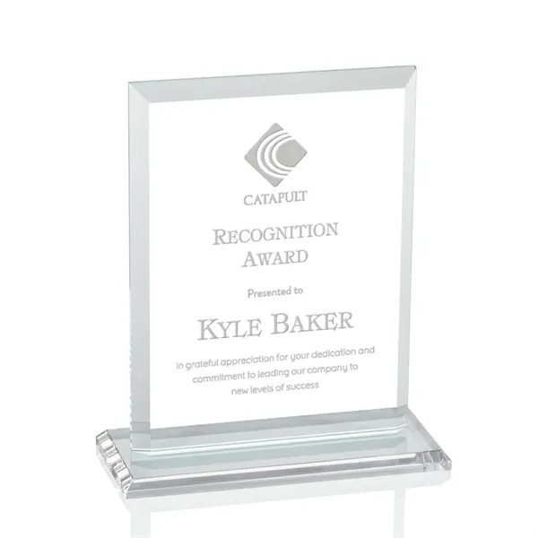 Our extraordinary beveled Starfire rectangle award is combined with optical crystal... from ASI 84592 St Regis Group / St Regis