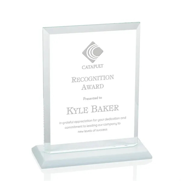 Our extraordinary beveled Starfire rectangle award is combined with white optical... from ASI 84592 St Regis Group / St Regis