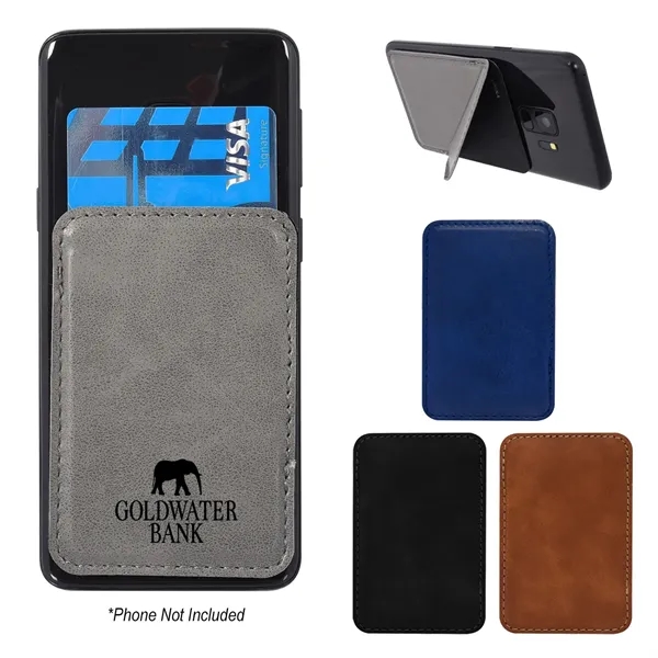 Phone wallet with space for cards and cash and a kickstand... from ASI 61125 Hit Promotional Products / Hit®