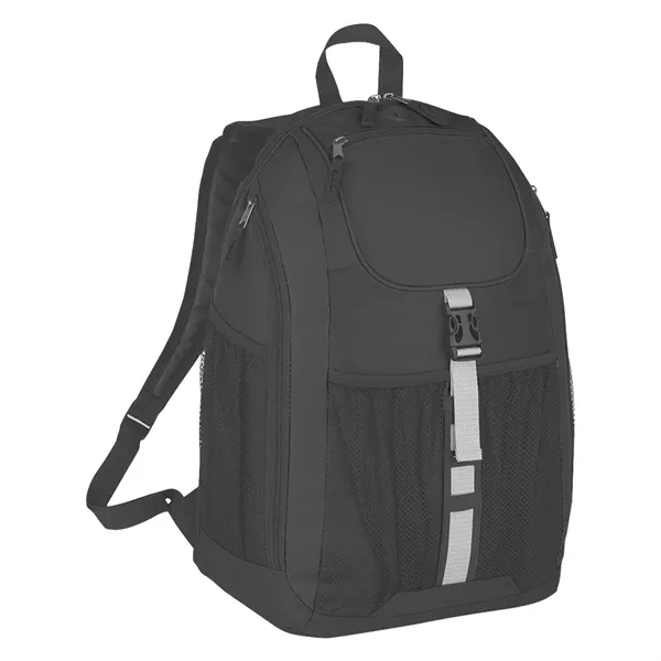 Backpack made of 600 denier polyester with web carrying handle.... from ASI 61125 Hit Promotional Products / Hit®