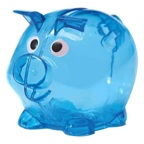 Plastic bank with removable plug for coin retrieval.... from ASI 61125 Hit Promotional Products / Hit®