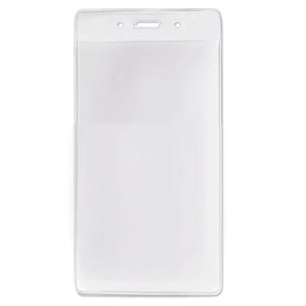 Event-size vinyl badge holders with one large vertical pocket - perfect... from ASI 79898 Promovision / PROMOVISION