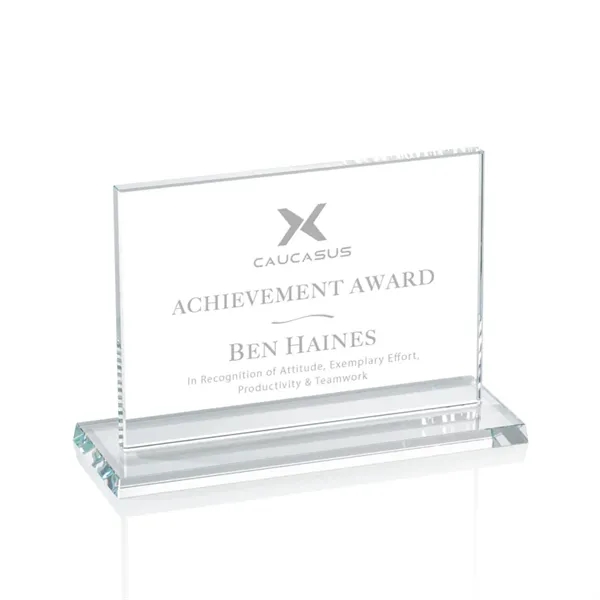 Horizontal starfire award with 5/8" thickness.... from ASI 84592 St Regis Group / Prestige Glass