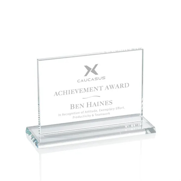 Horizontal starfire award with 5/8" thickness.... from ASI 84592 St Regis Group / Prestige Glass