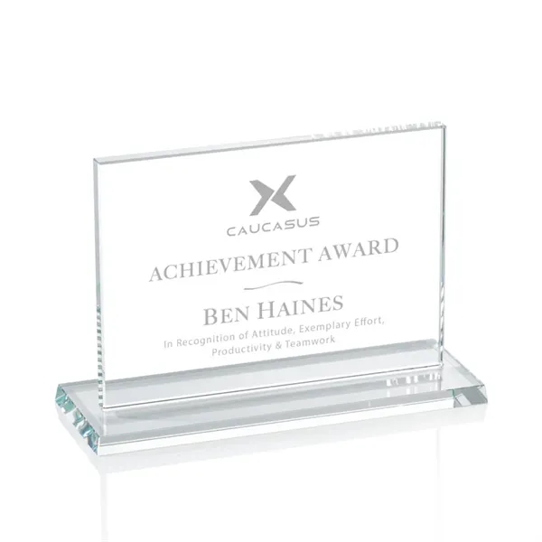 Horizontal starfire award with 5/8" thickness.... from ASI 84592 St Regis Group / Prestige Glass