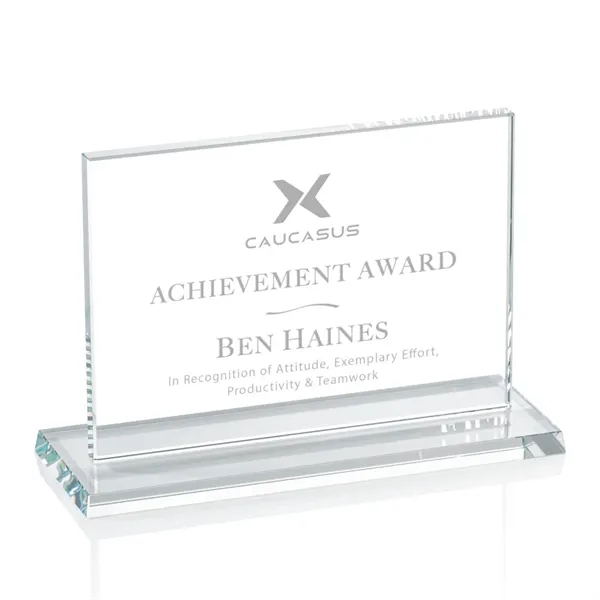 Horizontal starfire award with 5/8" thickness.... from ASI 84592 St Regis Group / Prestige Glass
