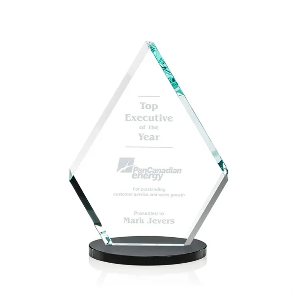 Starfire crystal award with ebony oval base.... from ASI 84592 St Regis Group / St Regis
