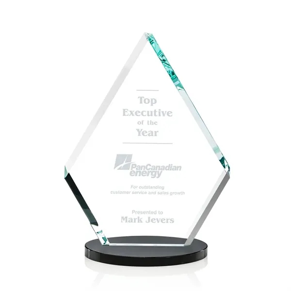 Starfire crystal award with ebony oval base.... from ASI 84592 St Regis Group / St Regis