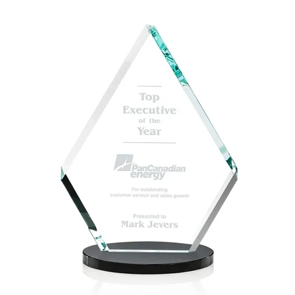 Starfire crystal award with ebony oval base.... from ASI 84592 St Regis Group / St Regis