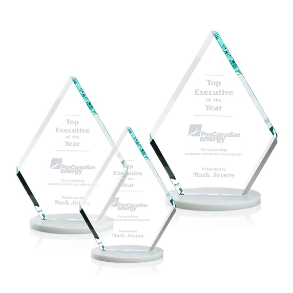 Our extraordinary double-sided beveled starfire diamond award is combined with white... from ASI 84592 St Regis Group / St Regis