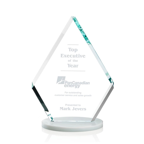 Our extraordinary double-sided beveled starfire diamond award is combined with white... from ASI 84592 St Regis Group / St Regis