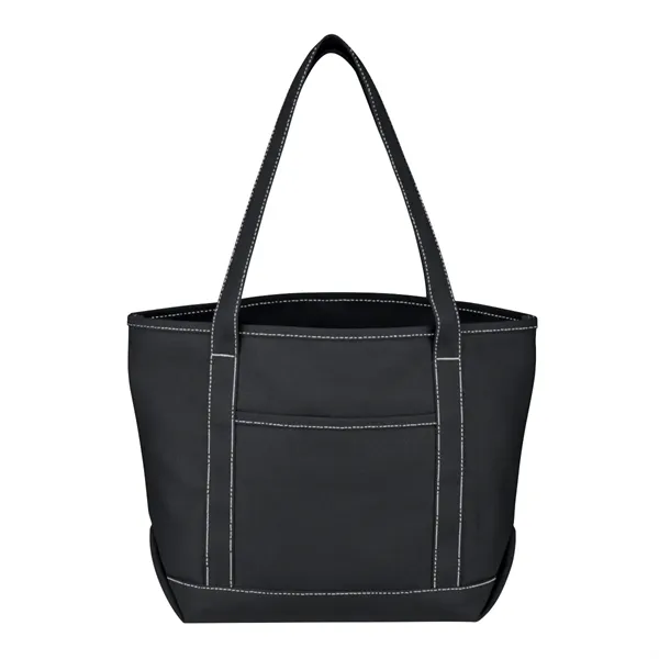 Medium Cotton Canvas Yacht Tote.  24 oz. Canvas.  Outside... from ASI 61125 Hit Promotional Products / Hit®