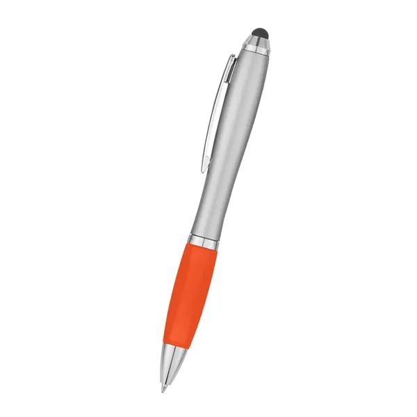 The Satin Stylus pen with stylus has twist action and a... from ASI 61125 Hit Promotional Products / Hit®