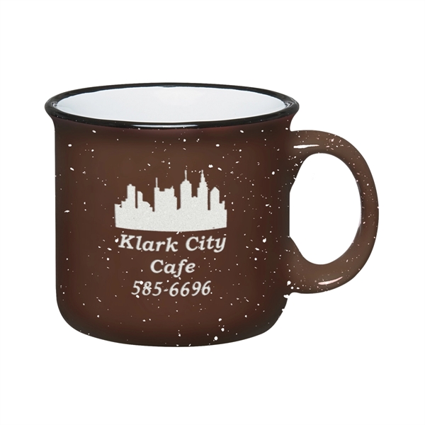 15 oz. ceramic campfire mug with retro granite design.... from ASI 61125 Hit Promotional Products / Hit®