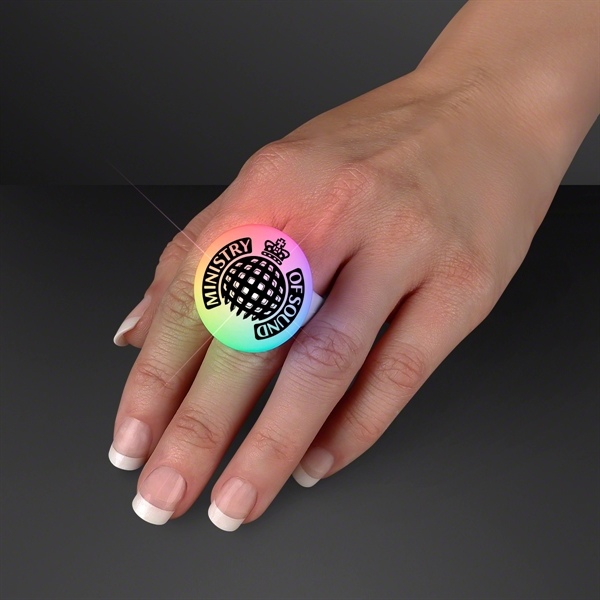 Blank or imprinted. Color Changing LED Mood Ring.... from ASI 34194 ALightPromos / Alight Promotional Products