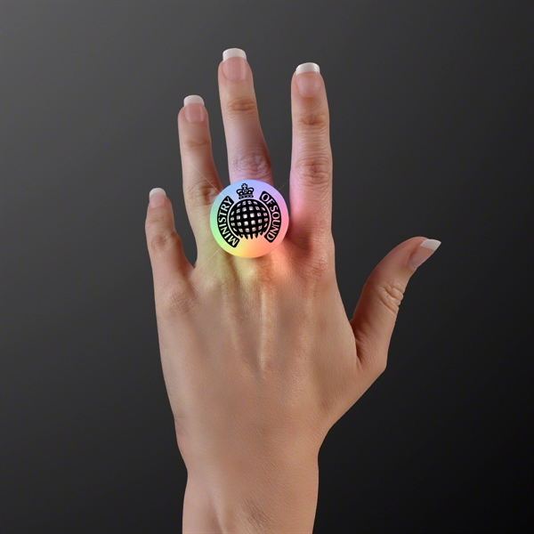 Blank or imprinted. Color Changing LED Mood Ring.... from ASI 34194 ALightPromos / Alight Promotional Products