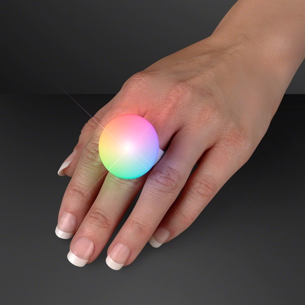 Blank or imprinted. Color Changing LED Mood Ring.... from ASI 34194 ALightPromos / Alight Promotional Products