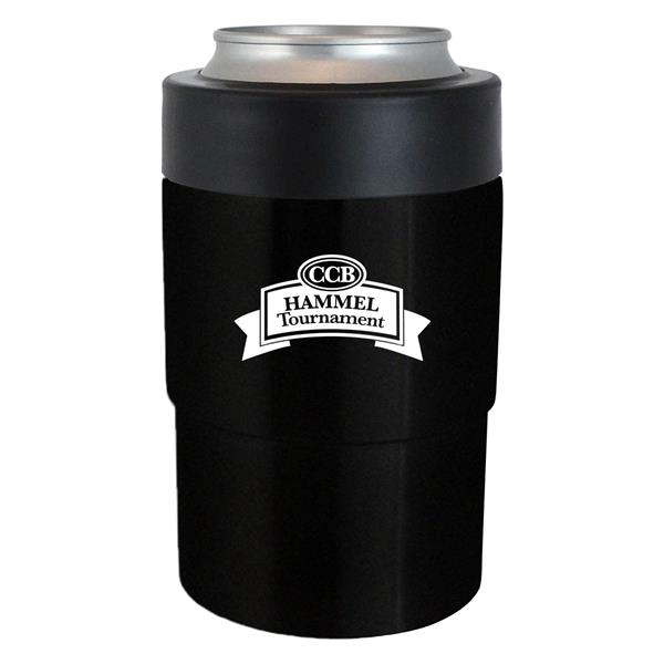 Insulated can holder made from stainless steel, fits most 12 oz.... from ASI 61125 Hit Promotional Products