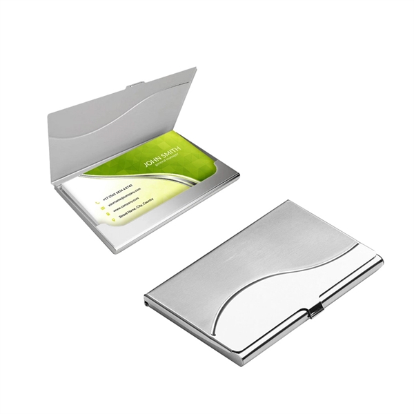 Wavy Mirror Business Card Holder... from ASI 31517 Admart Products / Admart Line