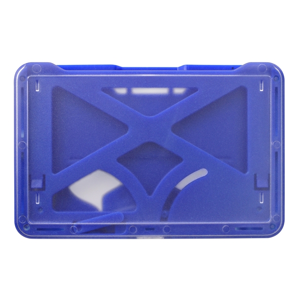 Durable, rigid plastic, credit card size badge holders protect smart cards... from ASI 79898 Promovision / PROMOVISION