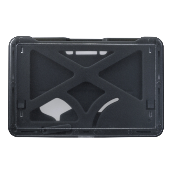 Durable, rigid plastic, credit card size badge holders protect smart cards... from ASI 79898 Promovision / PROMOVISION