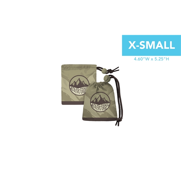 Full color ripstop nylon pouch with drawstring and plastic toggle.... from ASI 45657 Pop! Promos