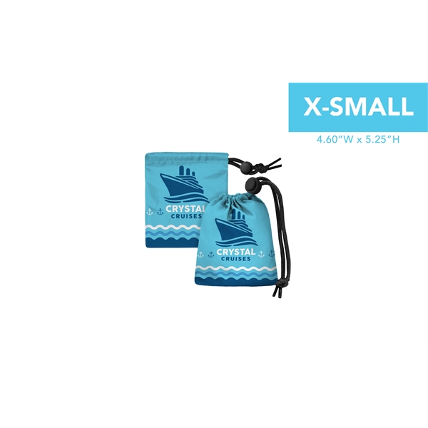 Full color ripstop nylon pouch with drawstring and plastic toggle.... from ASI 45657 Pop! Promos