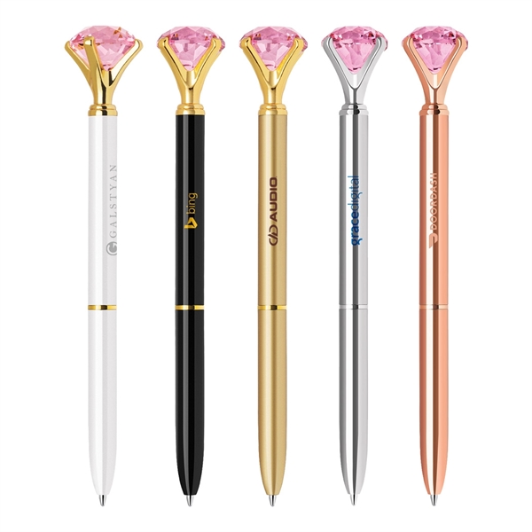 Rose Gemstone Ballpoint Pen... from ASI 31517 Admart Products / Admart Line