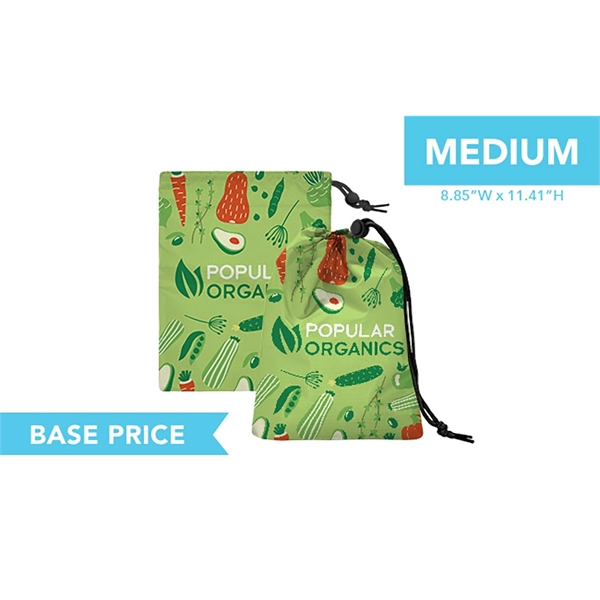 Full color ripstop nylon pouch with drawstring and plastic toggle.... from ASI 45657 Pop! Promos