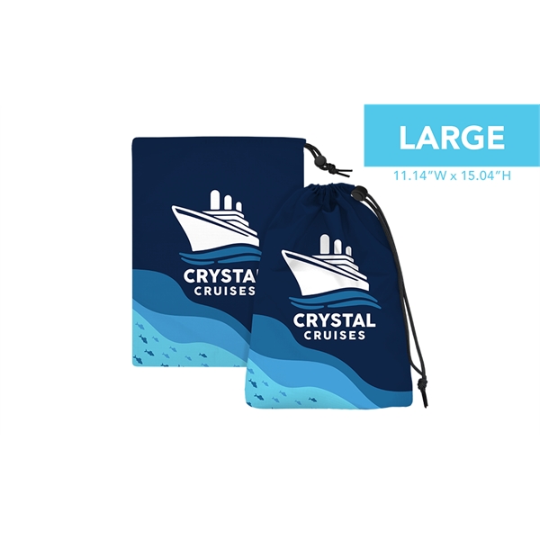 Full color ripstop nylon pouch with drawstring and plastic toggle.... from ASI 45657 Pop! Promos