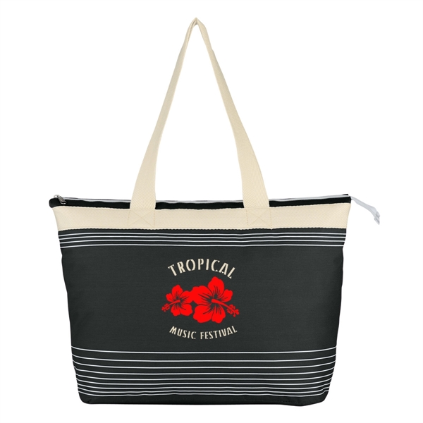 Marina Tote.  Made of 600 Denier Polyester.  Top Zippered... from ASI 61125 Hit Promotional Products / Hit®
