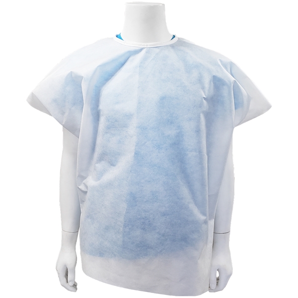 This patient cape has total torso-coverage, front to back. Short sleeves... from ASI 31260 AdCapitol