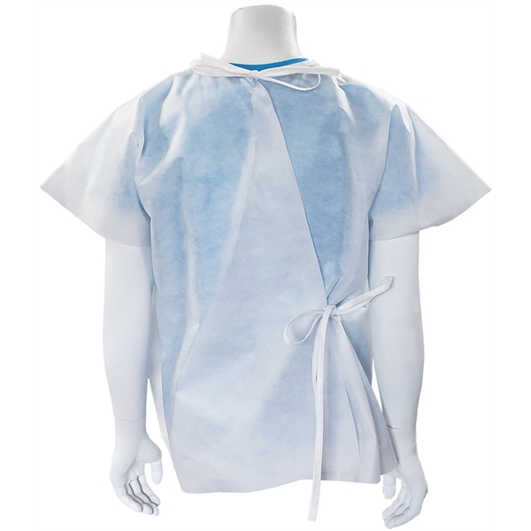 This patient cape has total torso-coverage, front to back. Short sleeves... from ASI 31260 AdCapitol