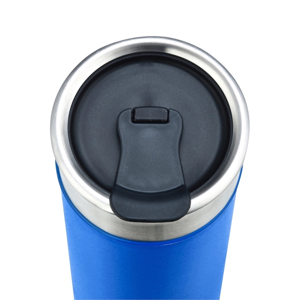 18 oz. stainless tumbler with snap close lid.... from ASI 40261 Berney-Karp Inc / Creative Source