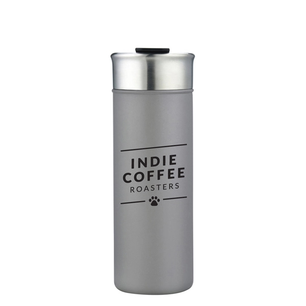 18 oz. stainless tumbler with snap close lid.... from ASI 40261 Berney-Karp Inc / Creative Source