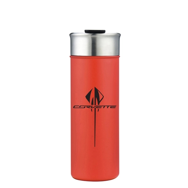 18 oz. stainless tumbler with snap close lid.... from ASI 40261 Berney-Karp Inc / Creative Source