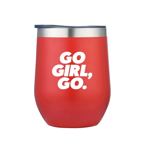 12 oz. stainless steel wine tumbler.... from ASI 40261 Berney-Karp Inc / Creative Source