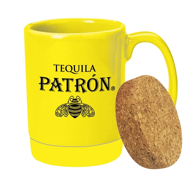 15 oz. Ceramic Mug with cork bottom coaster.... from ASI 40261 Berney-Karp Inc / Creative Source