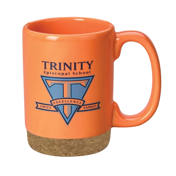 15 oz. Ceramic Mug with cork bottom coaster.... from ASI 40261 Berney-Karp Inc / Creative Source
