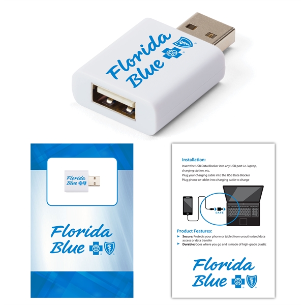 USB data blocker with custom packaging.... from ASI 43075 C-Slide / C -Slide