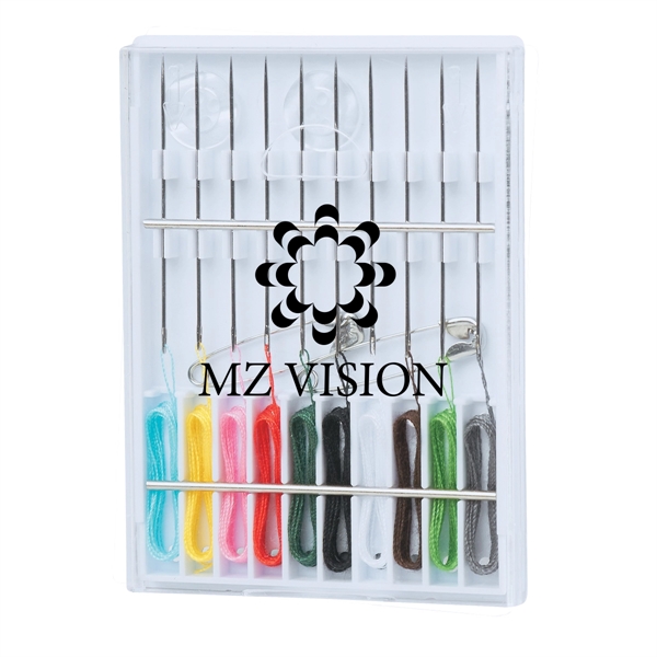 Sewing kit with clear top and white base.... from ASI 61125 Hit Promotional Products / Hit®