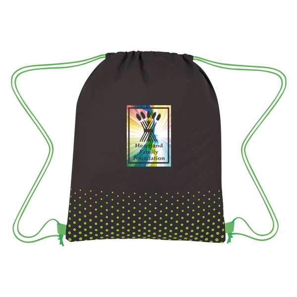 Water-resistant non-woven drawstring bag measuring 13" x 16 1/2" with a... from ASI 61125 Hit Promotional Products / Hit®