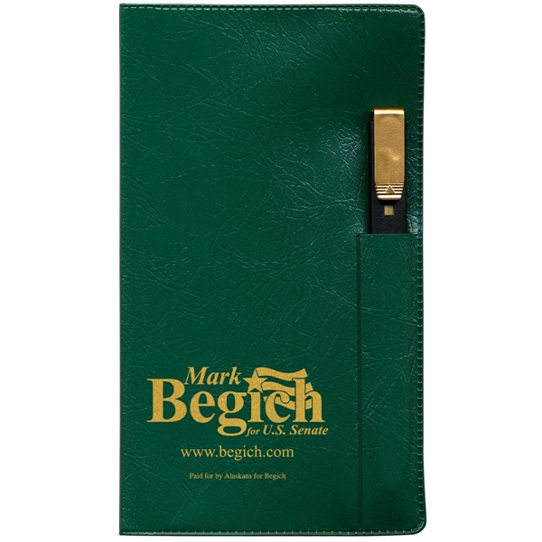 Executive Vinyl Cover Pocket Planner with Pen.... from ASI 83770 Royal Industries / The Royal Line