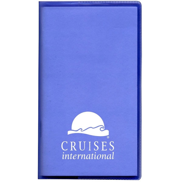 Translucent Vinyl Pocket Planners USA & Union made. Monthly with foil... from ASI 83770 Royal Industries / The Royal Line